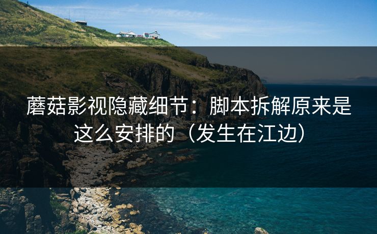 蘑菇影视隐藏细节：脚本拆解原来是这么安排的（发生在江边）